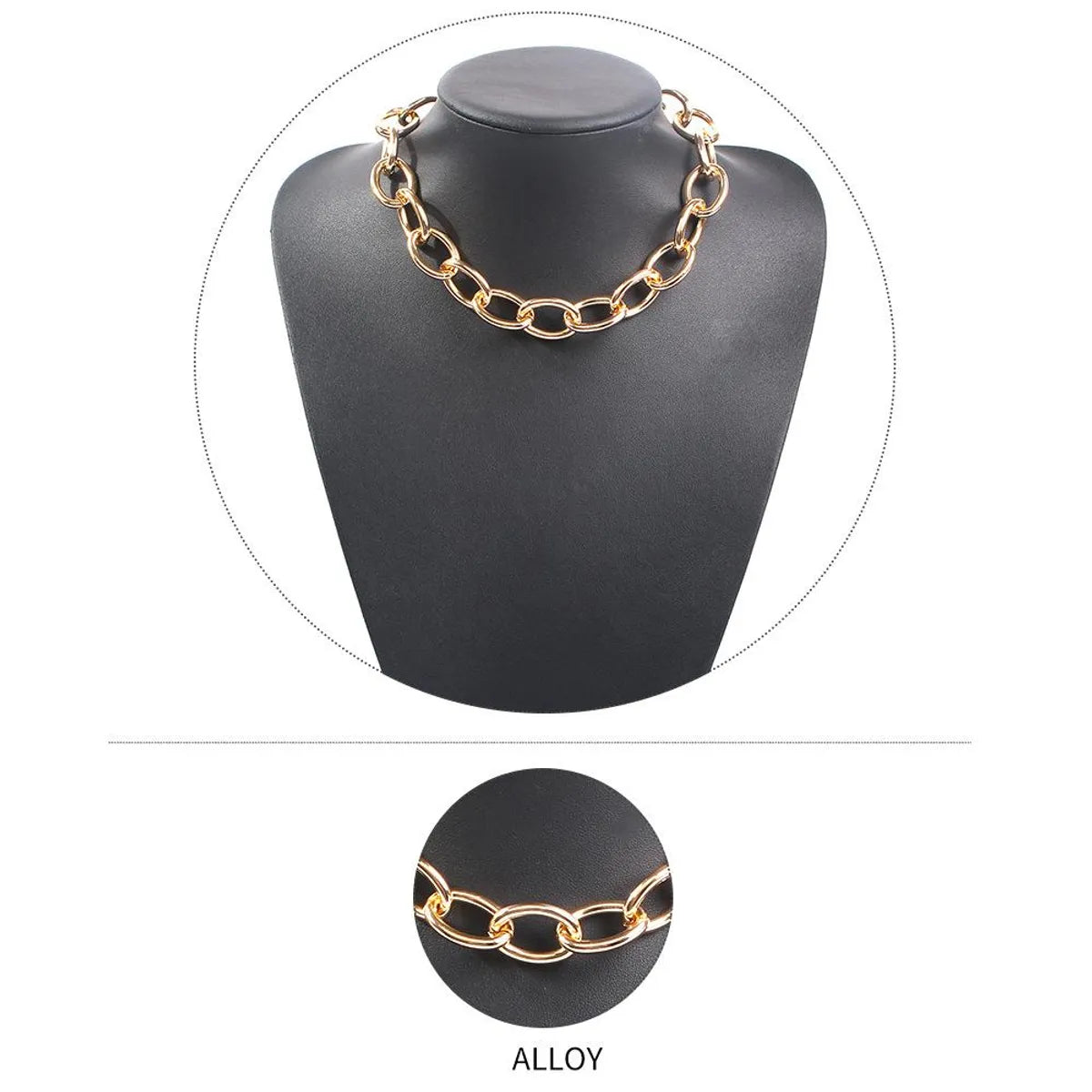 Necklace Metal Thick Chain Short Paragraph Chain Neck Chain Clavicle Chain