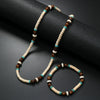 Necklace Mixed Material Wooden Beads Geometric Handmade For Men