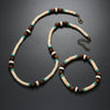 Necklace Mixed Material Wooden Beads Geometric Handmade For Men