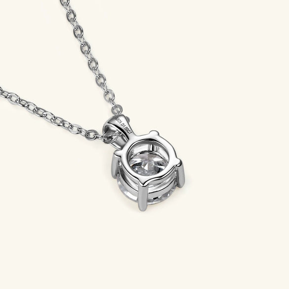 Necklace Moissanite 925 Sterling Silver 18K Gold Plated Geometric High Sense Female