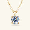 Necklace Moissanite 925 Sterling Silver 18K Gold Plated Geometric High Sense Female