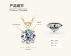 Necklace Moissanite 925 Sterling Silver 18K Gold Plated Geometric High Sense Female
