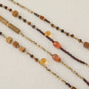 Necklace Multiple Gemstones Natural Freshwater Pearls Copper Geometric Handmade