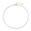 Necklace Natural Freshwater Pearl Round 925 Silver Buckle Classic Versatile