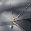Necklace Natural Freshwater Pearl Woolen Copper Chain Niche Minimalist Style With Shape And Water Drop Shape