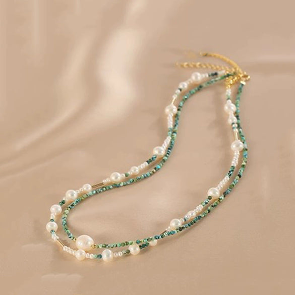 Necklace Natural Pearl Alloy Copper Beaded Electroplating Fashionable Unisex