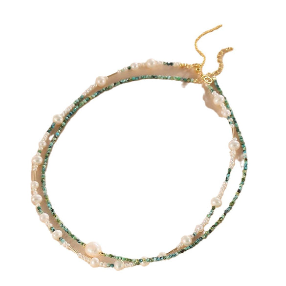 Necklace Natural Pearl Alloy Copper Beaded Electroplating Fashionable Unisex