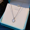 Necklace Natural Shell Heart Titanium Steel Copper Gold Electroplated Geometric Style