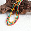 Necklace Natural Stone Beads Titanium Steel Geometric Electroplating Women's Fashion Jewelry