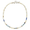 Necklace Natural Stone Freshwater Shell Beaded Maillard Style Stainless Steel Geometric Oshaped Chain Handmade