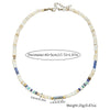 Necklace Natural Stone Freshwater Shell Beaded Maillard Style Stainless Steel Geometric Oshaped Chain Handmade