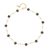 Necklace Natural Stone Stainless Steel Geometric Daisy Handmade Design