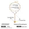 Necklace Openable Heart Photo Box Pendant Red Agate Doublelayer Bead Chain Alloy Stainless Steel Geometric Electroplating Unisex