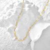 Necklace Paper Clip Chain Cold Style Electroplating