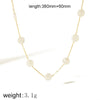 Necklace Pearl Baroque Style Geometric Stainless Steel 18K Goldplated Electroplated Women's