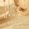 Necklace Pearl Baroque Style Geometric Stainless Steel 18K Goldplated Electroplated Women's