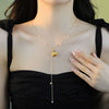 Necklace Pearl Copper Retro Flower Electroplating For Women