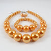 Necklace Pearl Imitation Pearl Heart Shaped Box Chain Women's
