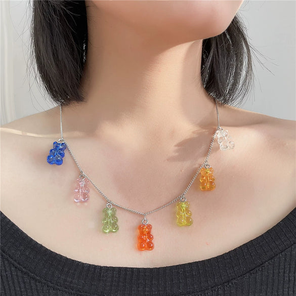 Necklace Pearl Titanium Steel Drop Shape Flower Design For Women