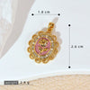 Necklace Pendant Accessories Copper Imitation Pearl Oil Drop Plants Flowers Retro Art Dripping Oil Style