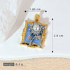 Necklace Pendant Accessories Copper Imitation Pearl Oil Drop Plants Flowers Retro Art Dripping Oil Style