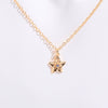 Necklace Pendant Birth Flower Geometric Titanium Steel 18K Goldplated Electroplated