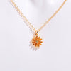 Necklace Pendant Birth Flower Geometric Titanium Steel 18K Goldplated Electroplated