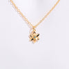 Necklace Pendant Birth Flower Geometric Titanium Steel 18K Goldplated Electroplated