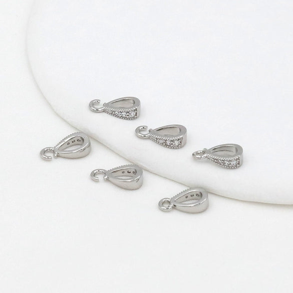 Necklace Pendant Buckle Copper Allmatch Geometric Microinlaid Zircon Electroplating
