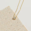 Necklace Pendant Clavicle Chain Copper Mixed Gemstone Inlay Geometric Minimalist Zirconia O Chain