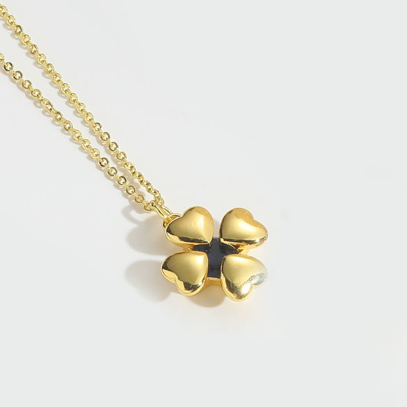 Necklace Pendant Clavicle Chain Women's Simple Geometric Copper Mixed Gemstone Setting Electroplating