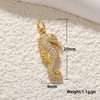 Necklace Pendant Copper Animal Zodiac Shape Electroplated Jewelry Accessories