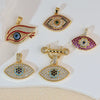 Necklace Pendant Copper Evil Eye Geometric Heart Shape Cartoon Characters Electroplating For Female