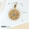 Necklace Pendant Copper Geometric Style Electroplating Twocolor Eightpointed Star