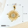 Necklace Pendant Copper Geometric Style Electroplating Twocolor Eightpointed Star