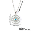 Necklace Pendant Copper Inlaid Zircon Devil's Eye Geometric Heart Shape Electroplating Women's Jewelry
