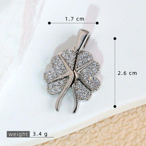 Necklace Pendant Copper Microinlaid Zircon Love Wings Electroplating Animal Zodiac Geometric Shapes Jewelry Accessories