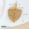 Necklace Pendant Copper Microinlaid Zircon Love Wings Electroplating Animal Zodiac Geometric Shapes Jewelry Accessories
