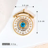 Necklace Pendant Copper Plated 18K Gold With Devil's Eye Cartoon Characters Zircon Diy Jewelry Accessories