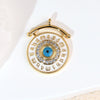 Necklace Pendant Copper Plated 18K Gold With Devil's Eye Cartoon Characters Zircon Diy Jewelry Accessories
