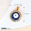 Necklace Pendant Copper Plated 18K Gold With Devil's Eye Cartoon Characters Zircon Diy Jewelry Accessories