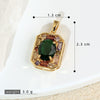 Necklace Pendant Copper Plated Real Gold Microinlaid Zircon Geometric Style Electroplating