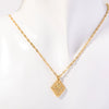 Necklace Pendant Geometric Style Titanium Steel Artificial Crystal For Women