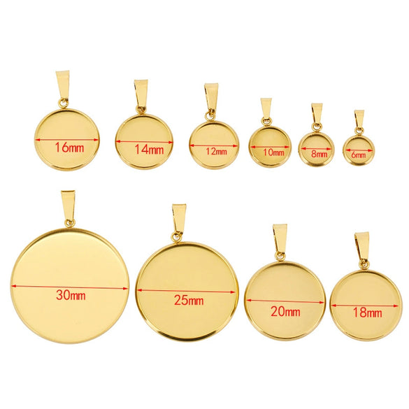 Necklace Pendant Holder Jewelry Accessories Stainless Steel Geometric Electroplated