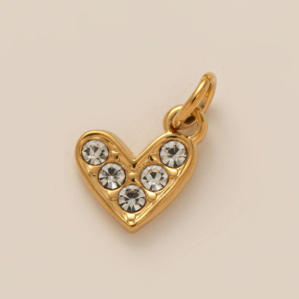 Necklace Pendant Ins Style Stainless Steel Electroplating With Tape Cake Clouds Shoes Ruby Rhinestone Fries Headset Walkman Sapphire