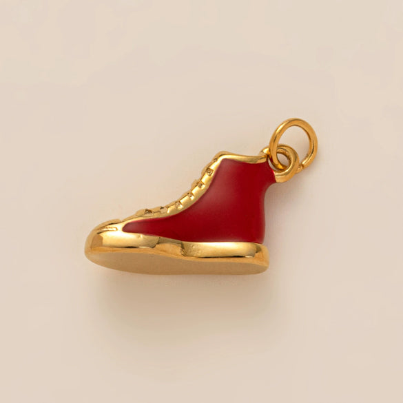Necklace Pendant Ins Style Stainless Steel Electroplating With Tape Cake Clouds Shoes Ruby Rhinestone Fries Headset Walkman Sapphire