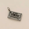Necklace Pendant Ins Style Stainless Steel Electroplating With Tape Cake Clouds Shoes Ruby Rhinestone Fries Headset Walkman Sapphire