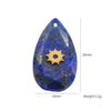 Necklace Pendant Jewelry Accessories Stainless Steel Natural Stone Inlay Hand Cut Water Drops Style