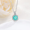 Necklace Pendant Perfume Bottle Square Copper Inlaid With Zircon Fashion Style