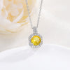 Necklace Pendant Perfume Bottle Square Copper Inlaid With Zircon Fashion Style